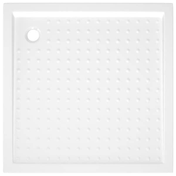 Duschkar med prickar vit 80x80x4 cm ABS