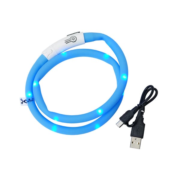 Blinkhalsband LED Blå