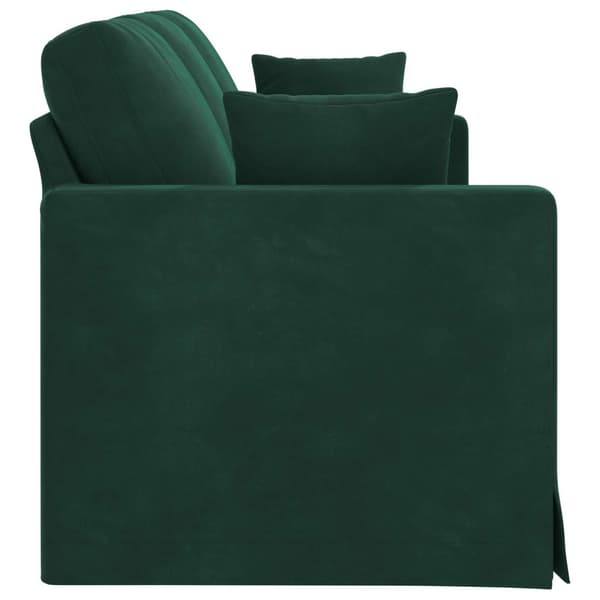 Soffa Mörkgrön 198 x 78 x 80 cm Sammet