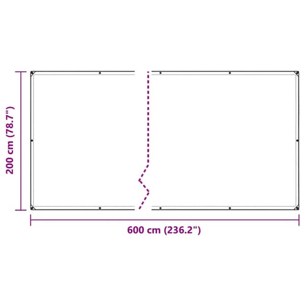 Växtskydd med öljetter 2x6 m PVC