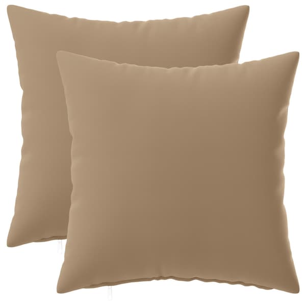Kuddöverdrag 2 st HEERLEN Taupe 30 x 30 cm Polyester