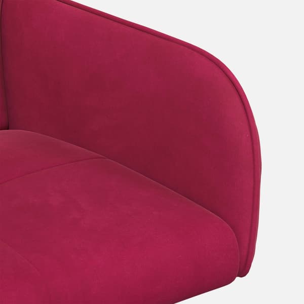 Matstolar 2 pcs Sammet Vinröd 59 x 56,5 x 86 cm