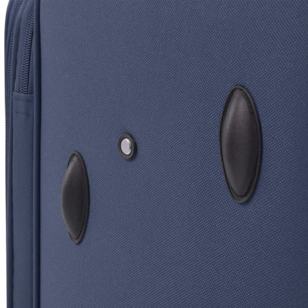 Resväskor 3 st marinblå soft case