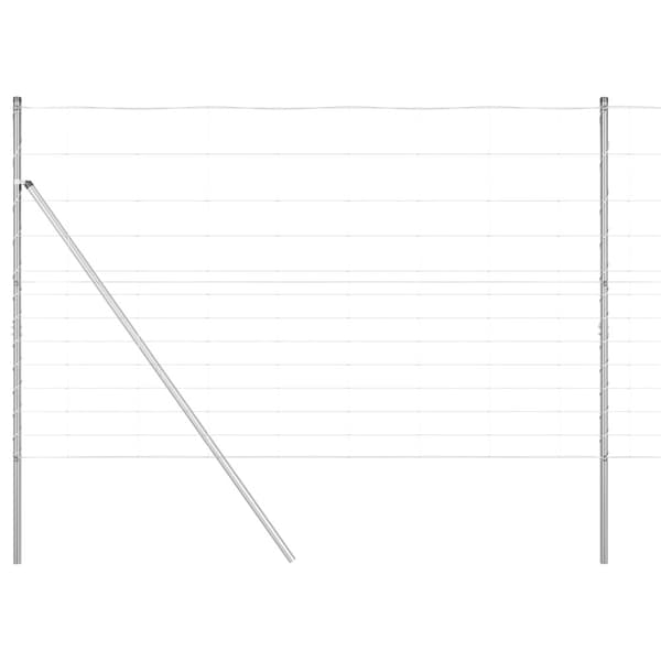 Stängselstolpe Galvaniserad 50 x 1,5 m Stål