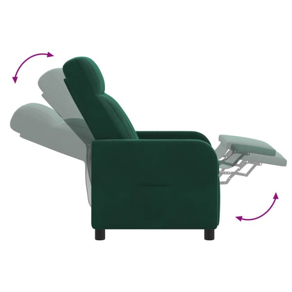Recliner Mörkgrön Sammet (V)