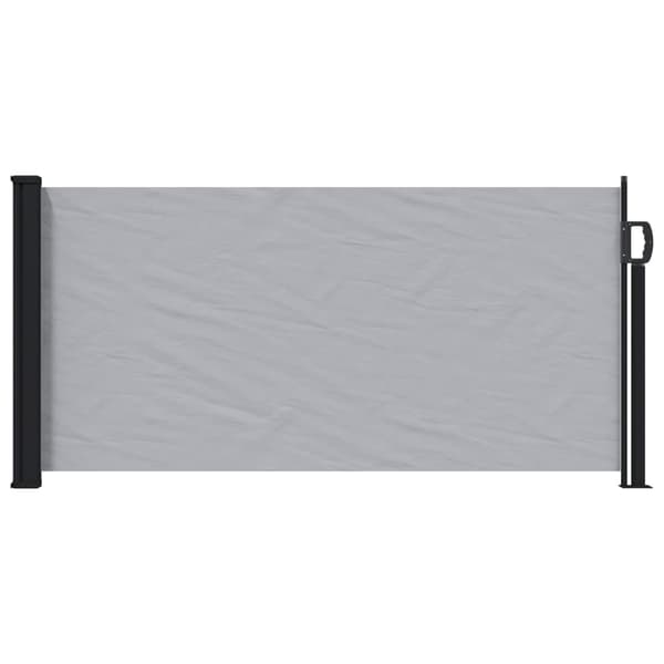 Utfällbar sidomarkis Grå 500 x 100 cm Polyester