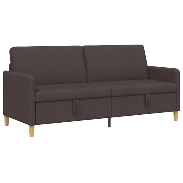 Soffa med förvaring Mörkbrun 192 x 78 x 87 cm Polyester