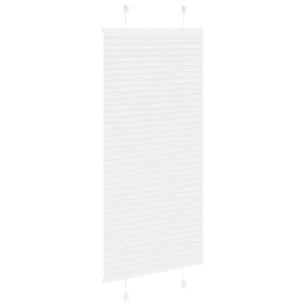 Plisserad persienn vit 55x100cm tyg bredd 54,4cm polyester