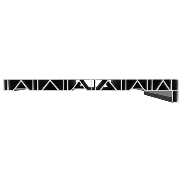 Fönsterbräda Anthracit med träådring 100 x 30 x 4,5 cm PVC