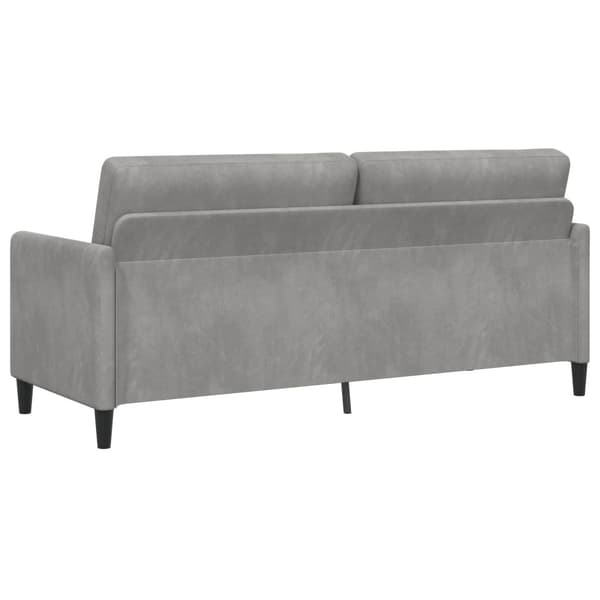 Soffa med förvaring Ljusgrå 192 x 78 x 87 cm Polyester