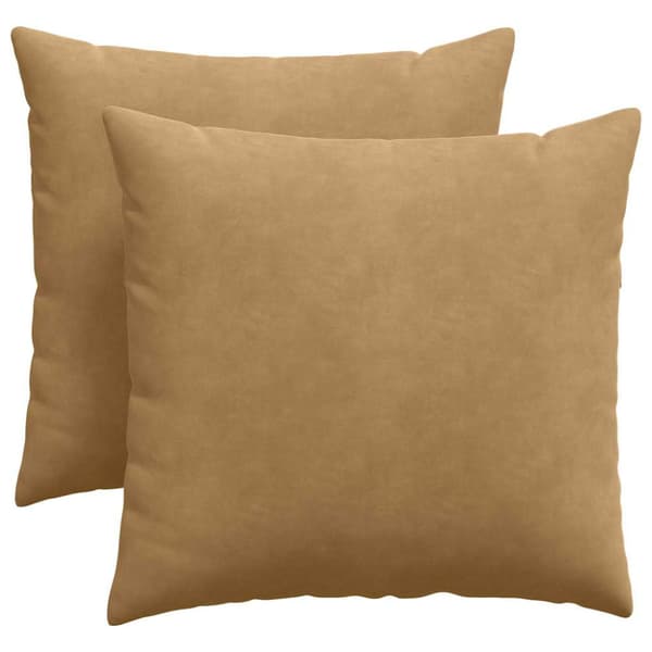 Sofakuddar 2 pcs Brun 45 x 45 cm Kordread tyg