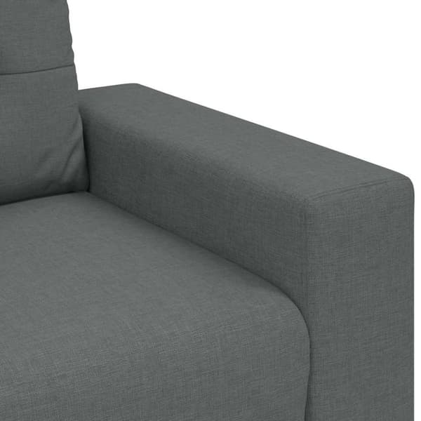 Loveseat soffa mörkgrå 160x77x82 cm tyg