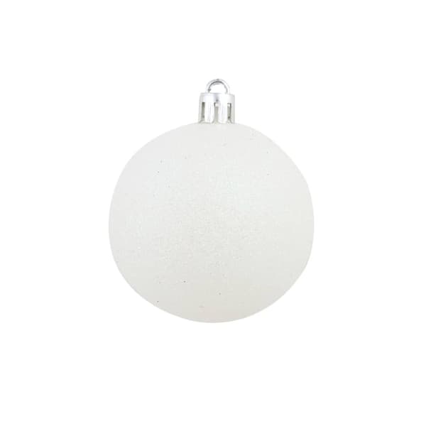 Julgranskulor 100 delar set 3/4/6 cm vit/grå