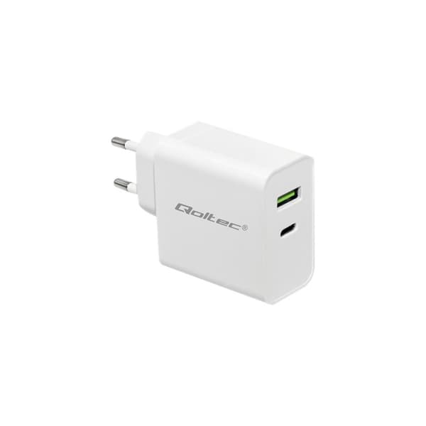 Qoltec 51718 strömadapter - USB-C, USB - 45 watt
