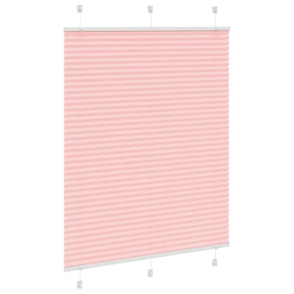 Plisserad persienn rosa 110x150 cm tyg bredd 109,4cm polyester