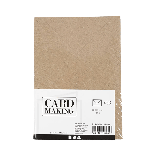 Focus Envelope 115x160 Brown 120g 50 pcs