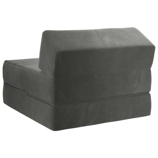 Fällbar Soffbed Mörkgrå 60 x 70 x 41 cm Tyg