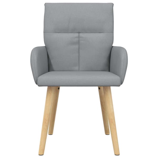 Matstolar 4 pcs Tyg Ljusgrå 60 x 56 x 96 cm