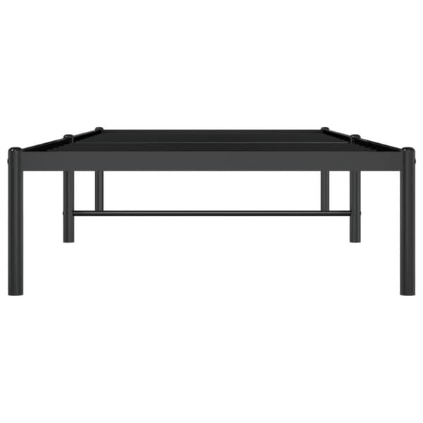 Sängram metall svart 80x200 cm