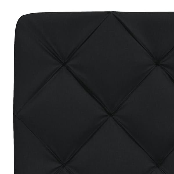 Bed Frame without Mattress Black 120x200 cm Fabric