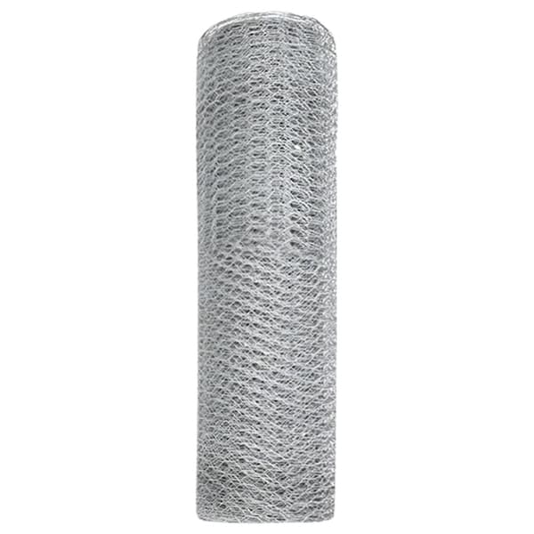 Hexagonstängsel Silver 0,8 x 100 m Galvaniserat stål