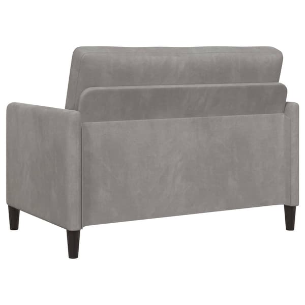 Soffa med förvaring Ljusgrå 122 x 78 x 87 cm Polyester