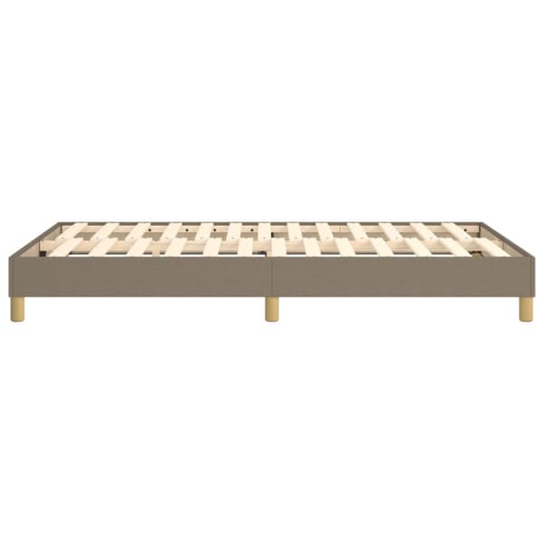 Boxspring-sängram taupe 120x200 cm tyg