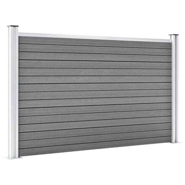 Staketpanel WPC 699x106 cm grå