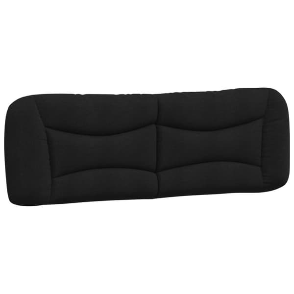 Bed Frame without Mattress "Hvar" Black 160x200 cm Fabric