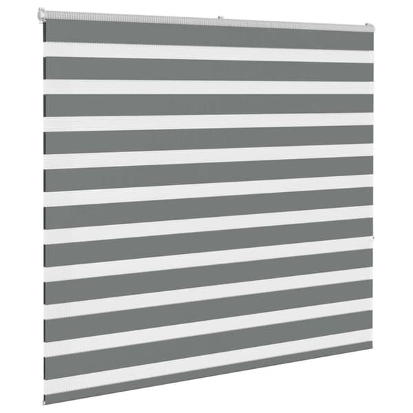 Rullgardin zebra mörkgrå 155x150 cm tyg bredd 150,9cm polyester