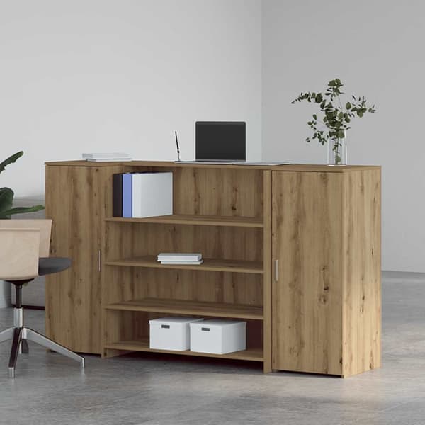 Receptionsdisk artisan ek 180x50x103,5 cm konstruerat trä