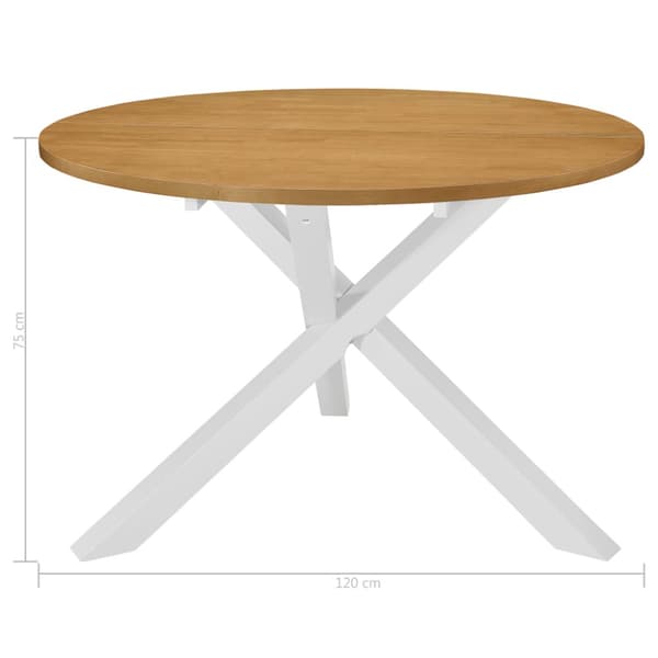 Matbord 120x75 cm MDF vit