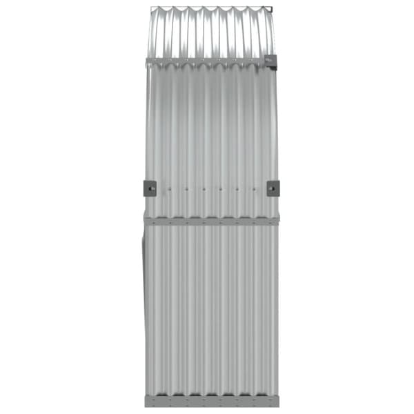 Vedställ silver 120x45x140 cm galvaniserat stål