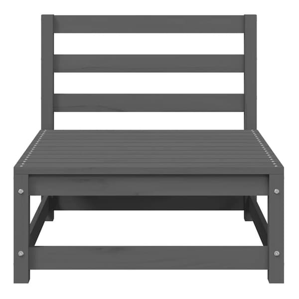 Mittensoffa med antracitgrå dynor massiv furu