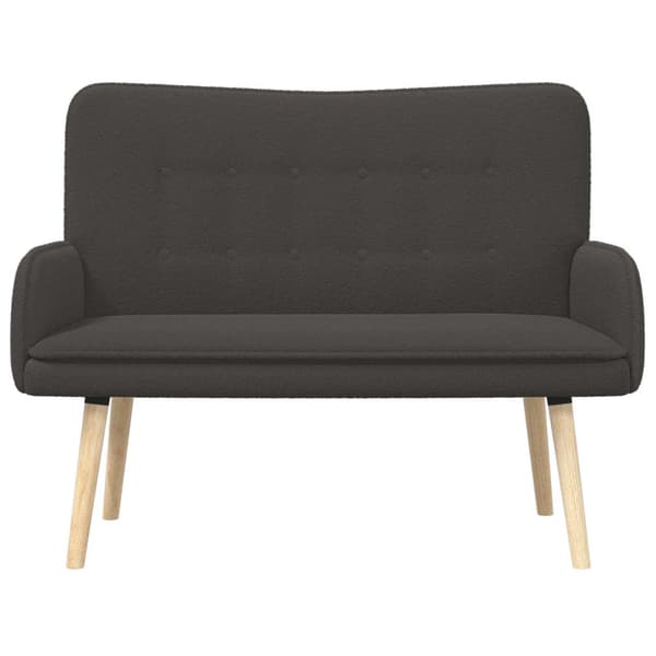 2-sits soffa Mörkgrå 115 x 61 x 87 cm Bouclé