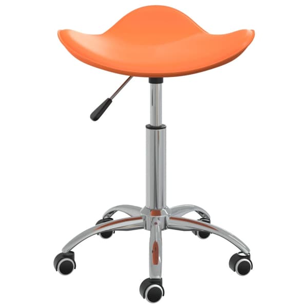 Kontorsstol orange konstläder