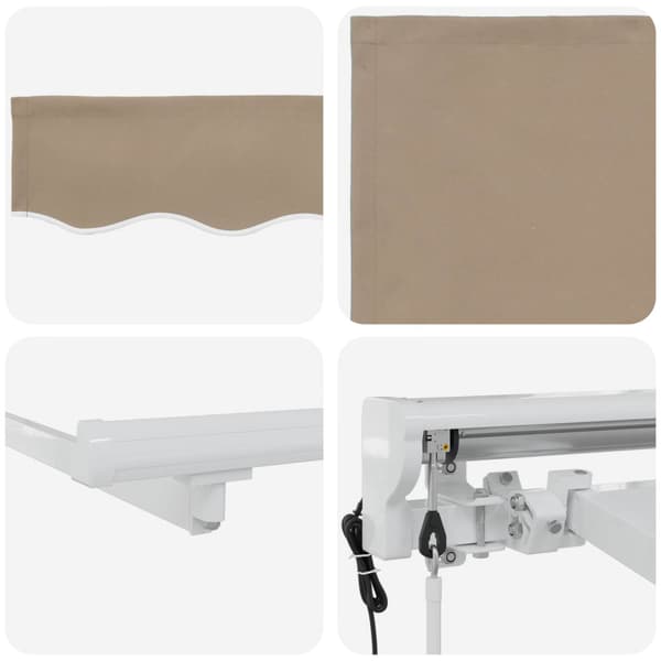 Elektrisk Retraktabel Markis Beige 4 × 3 m