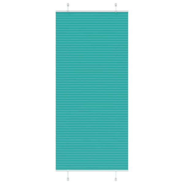 Plisserad persienn bensingrön 85x200 cm tyg bredd 84,4cm