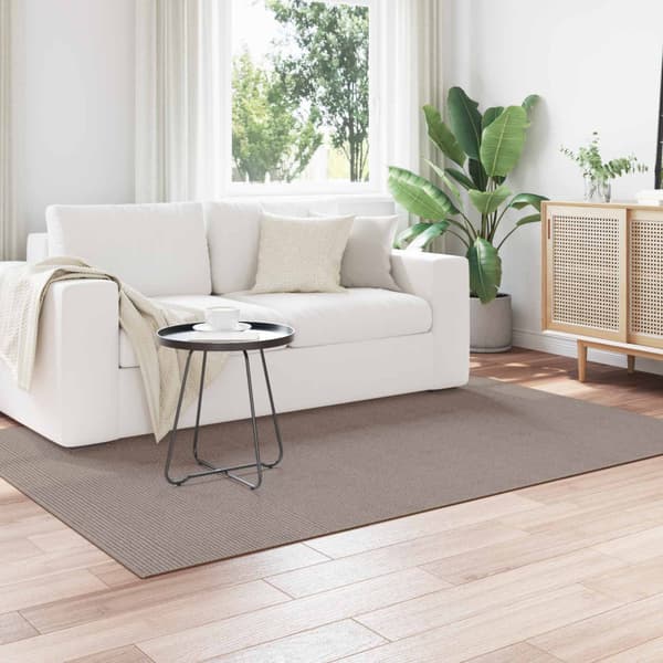 Områdesmattor Rektangulär LUGO Taupe 120 x 170 cm Polyester