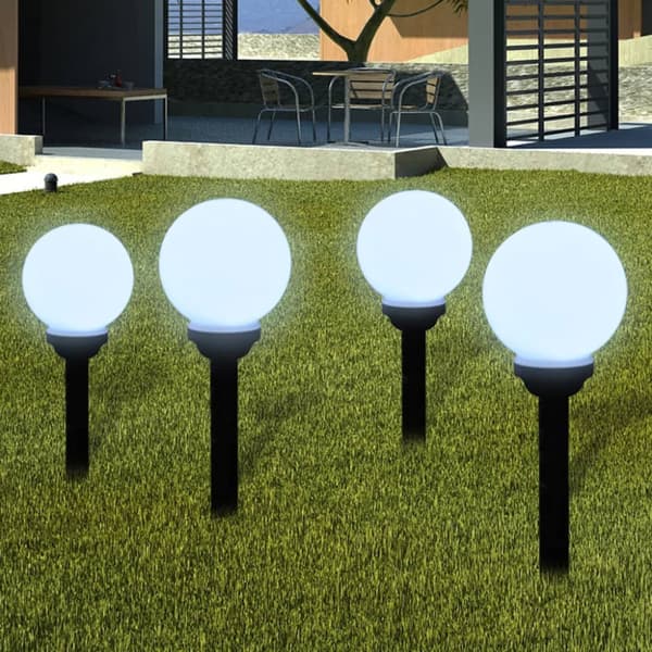 Utomhuslampor 4 st LED 15 cm med markspett