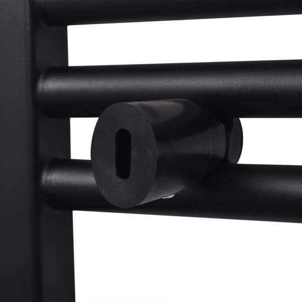 Handdukstork centralvärme element båge 480 x 480 mm svart