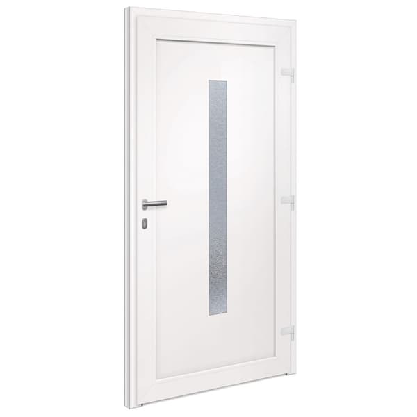 Ytterdörr vit 108x200 cm PVC