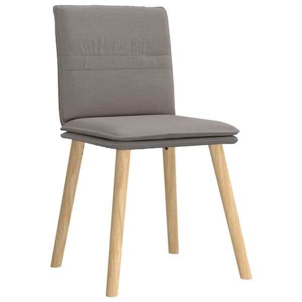 Matstolar 4 st taupe tyg