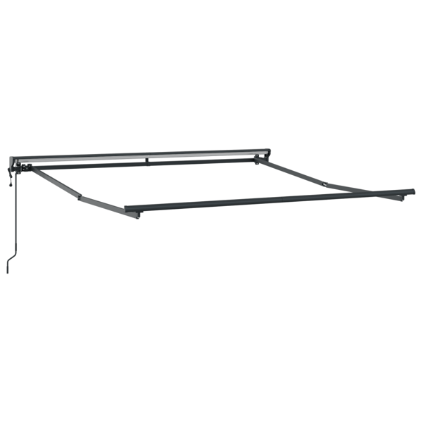 Markisram Kräm 350 x 250 cm Polyester med PU-beläggning
