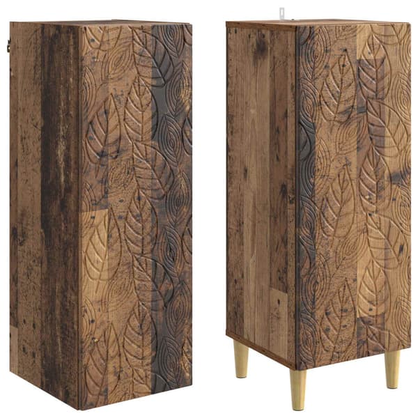 Skåpset 2 pcs Konstruerat trä