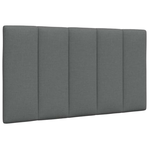 Bed Frame without Mattress "Hanko" Dark Grey 90x190cm Fabric