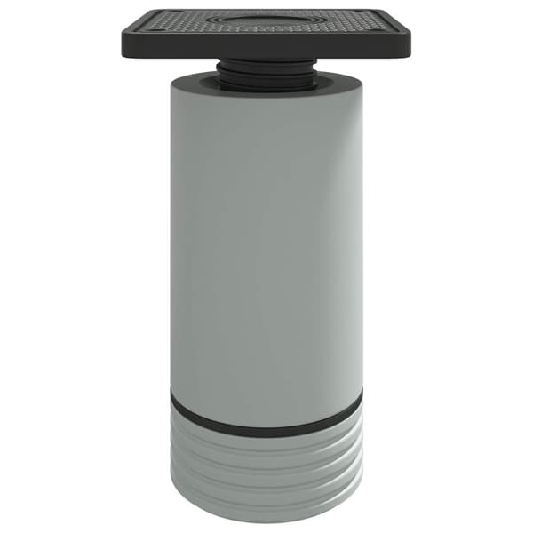 Möbelfötter Justerbar 2 pcs Vit 64 x 64 x 100 mm PP