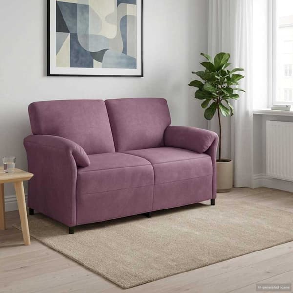2-sits soffa Lila 158 x 83 x 95 cm Sammet