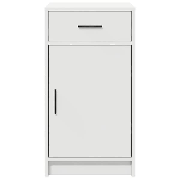 Sideboard med låda Vit 40 x 40,5 x 75 cm Konstruerat trä