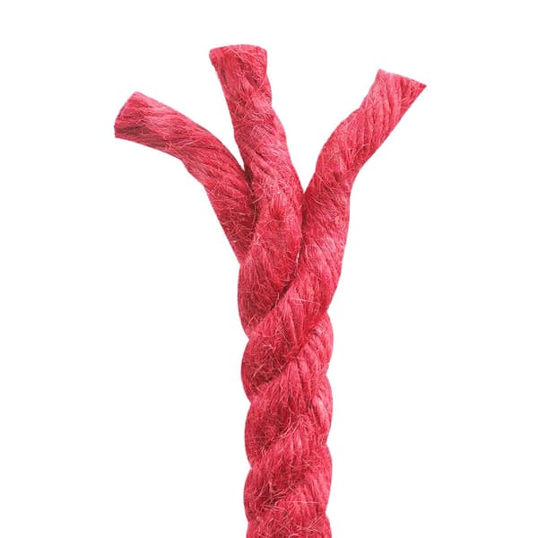 Juterep Röd 100% Tossa jute